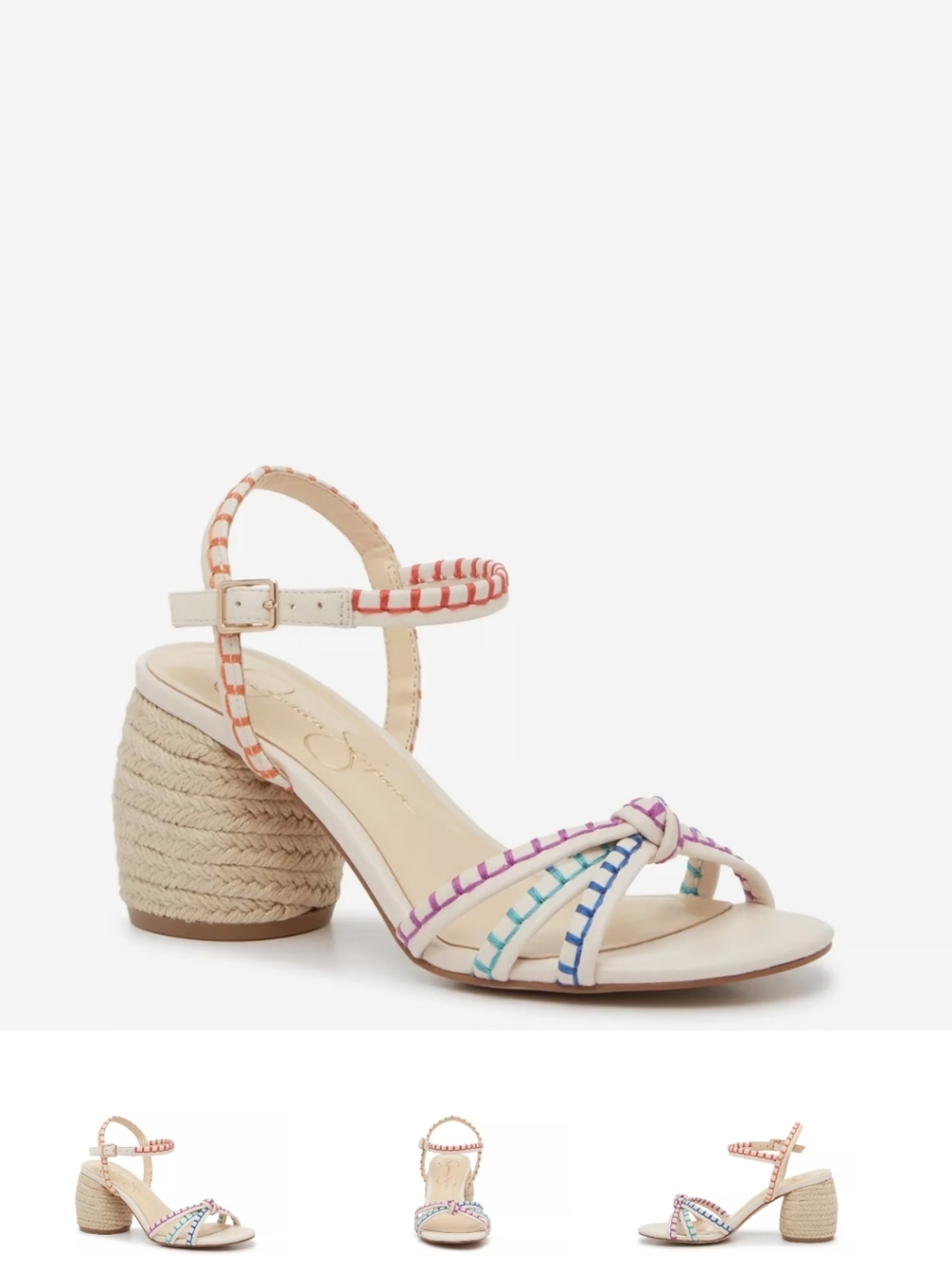 Jessica Simpson  Sandals with Multicolor Braided Straps